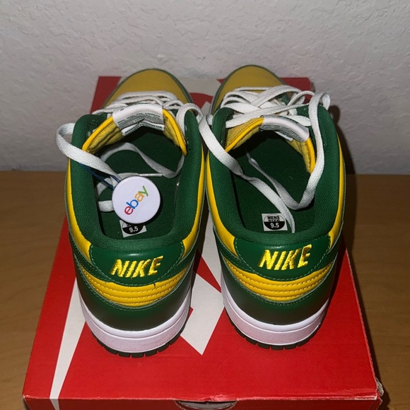 ✅NWT BRAND NEW NIKE DUNK LOW BRAZIL SHOES SIZE 9.5 - Picture 5 of 11